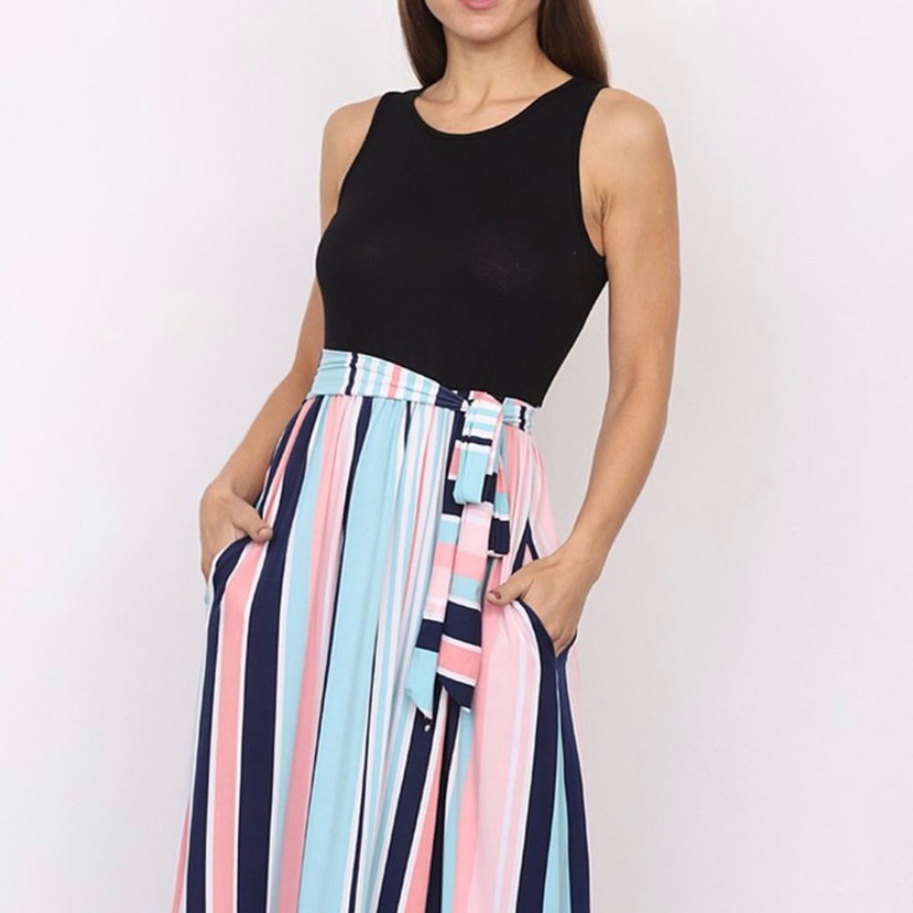 Striped Maxi Dress